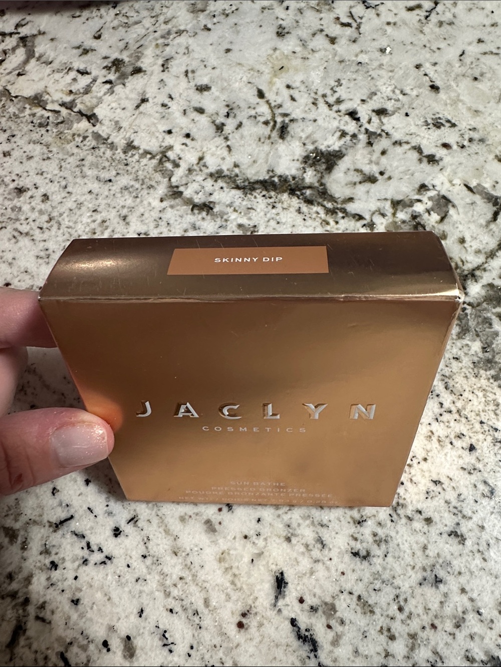 Jaclyn Cosmetics Bronzer & Contour Compact - Skinny Dip (Rose Gold Packaging)